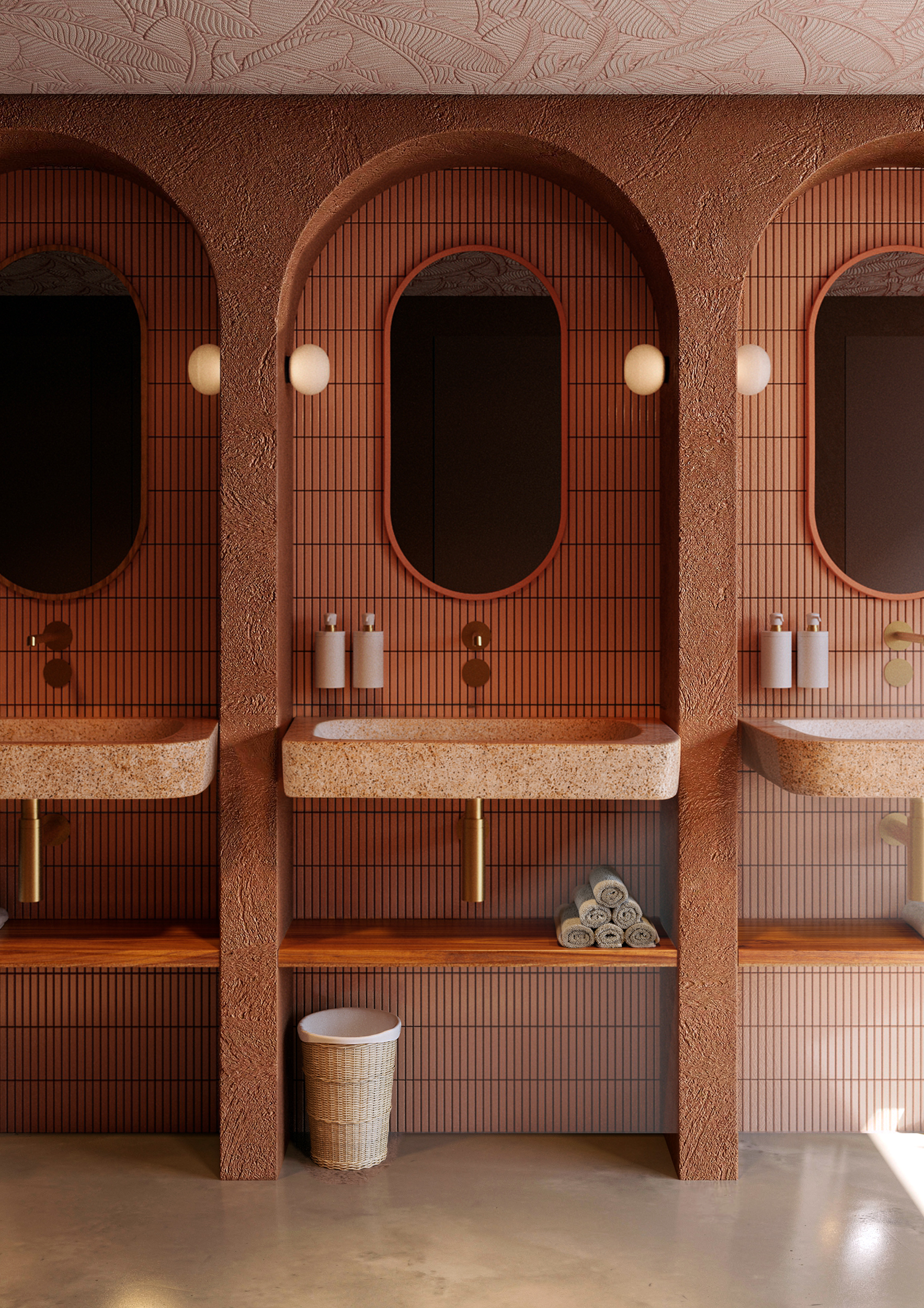 Modélisation en 3D des lavabo de la plage du Majestic à Cannes