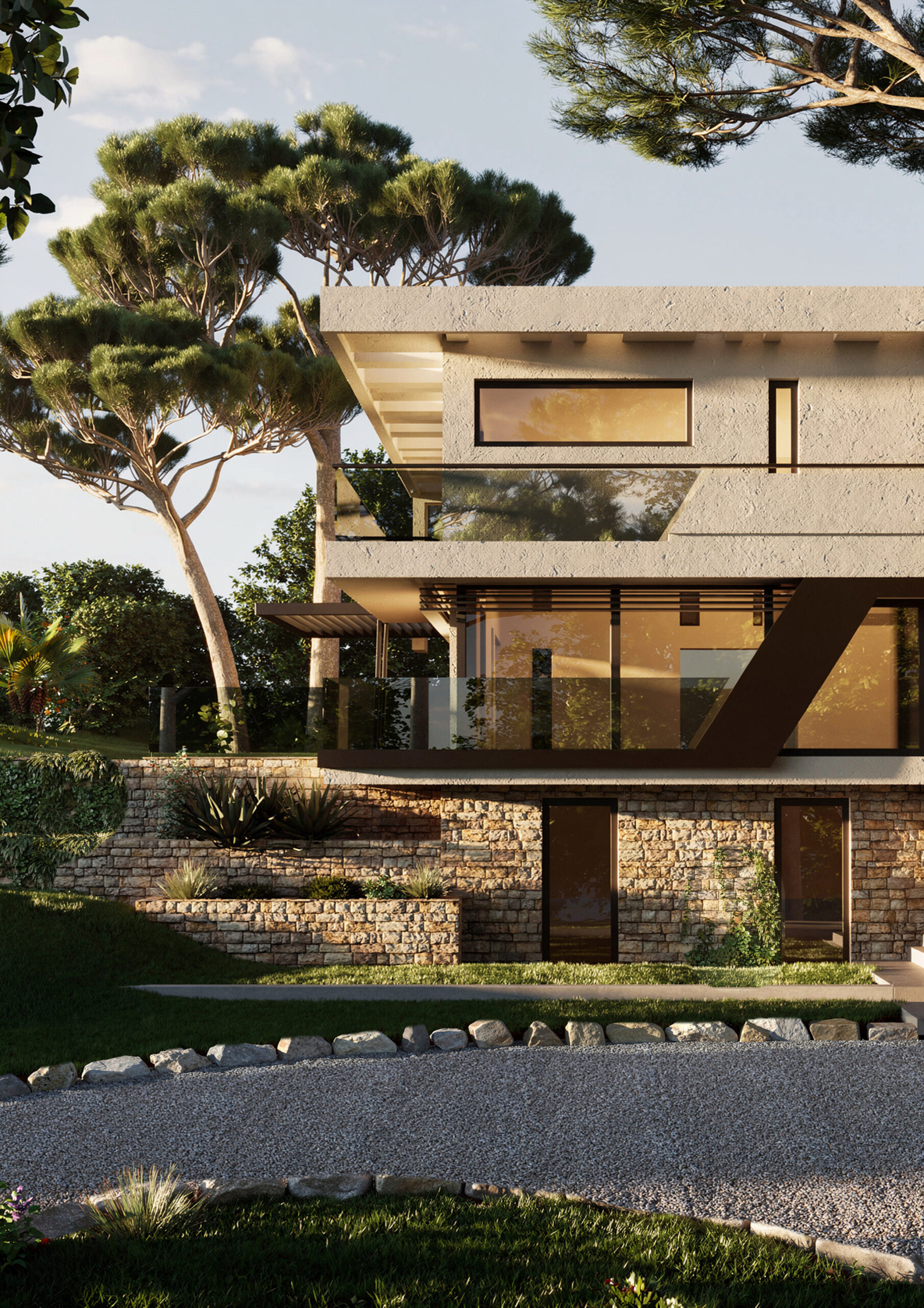 Rénovation d’une villa, Roquebrune